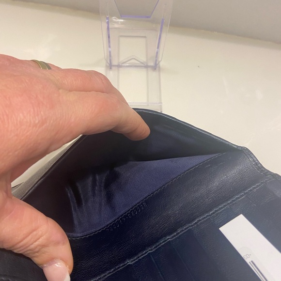 Gucci Wallet navy blue. Long micro GG wallet. Luxury leather - Picture 9 of 13